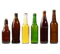Bottiglie di Birra con alcol