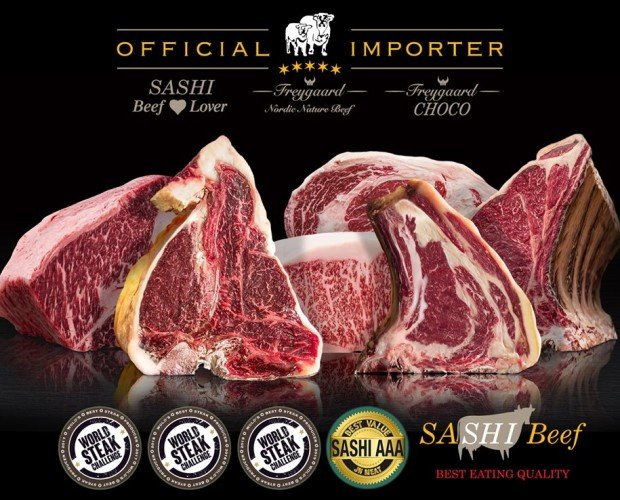 SASHI Beef. SASHI Beef - Freygaard - CHOCO Official Importer