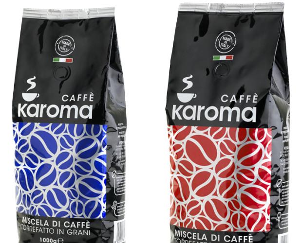 Caffé Karoma. Miscele in grani Caffè Karoma. Caffé Karoma Caffé Karoma Caffé Karoma Caffé Karoma