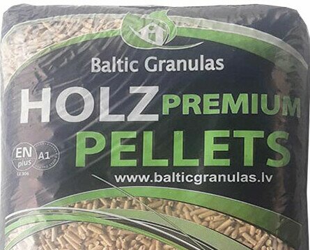 Holz Premium Pellets Black. Pellet di Abete Lituano certificato Enplus A1. 23 bancali da 70 Sacchi - 24.15 ton