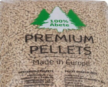 Premium Pellets. Pellet di Abete Ceco certificato Enplus A1. 23 bancali da 70 Sacchi - 24.15 ton