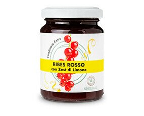 Ribes Rosso con Zest di Limone. Confettura Extra Produzione Artigianale 100g