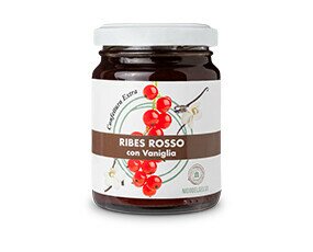 Ribes Rosso con Vaniglia. Confettura Extra Produzione Artigianale 100g