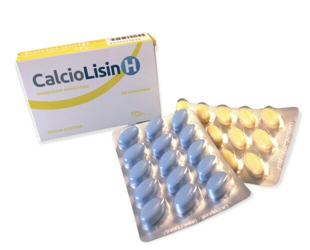 CALCIOLISIN H compresse. Calciolisin H compresse con nutrienti studiati per contrastare l'herpes