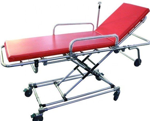 Barella M-AS01. Barella compatibile con schienale pieghevole, utilizzabile anche in ambulanza.