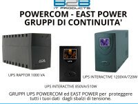 Fonti di alimentazione per PC. Gruppi UPS POWERCOM - EAST POWER