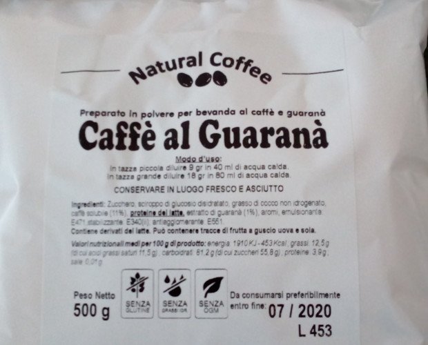 GUARANA' 500 g.. Il caffè al Guaranà è una pianta nativa dell’ Amazzonia già conosciuta in tempi remoti per le sue proprietà tonico-stimolanti.