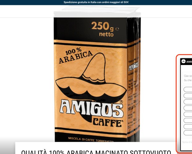 Amigos Caffè. Amigos Caffè nasce in forma familiare nel 1980