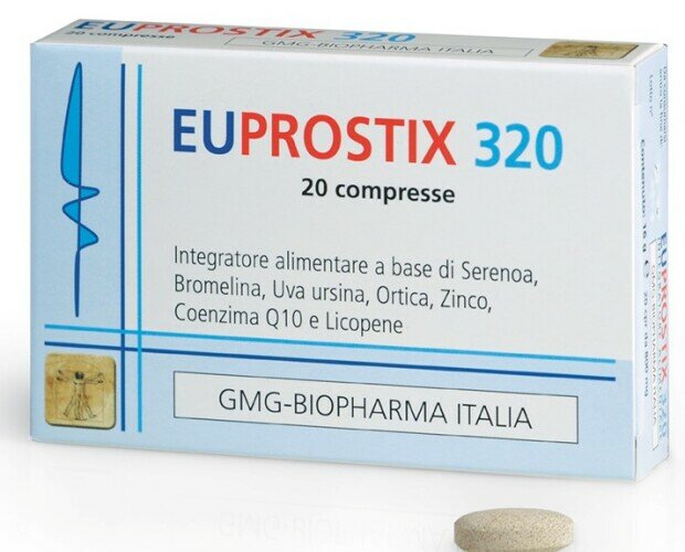 euprostix 320. fitoterapico naturale per il trattamento dell'ipertrofia prostatica a triplice azione