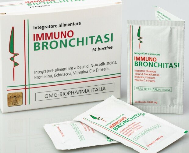 immuno bronchitasi. per il trattamento delle affezioni della alte vie respiratorie: bronchiti, sinusiti.