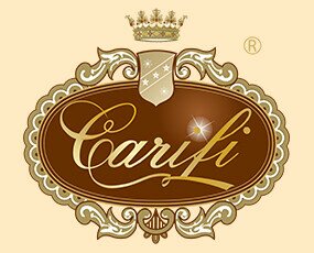 Logo aziendale CARIFI 1918. Carifi - L'Arte dei confetti dal 1918  ANTICA RINOMATA PREMIATA FABBRICA CARIFI