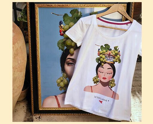 T-shirt Le Siciliane. Magliette Le Siciliane, abbigliamento e accessori made in Sicily.