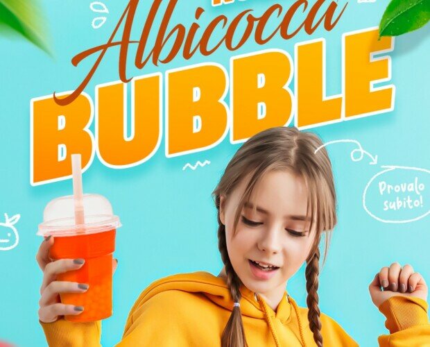 BUBBLE ALBICOCCA. Prova il nuovo gusto bubble albicocca! per maggiori info whatsapp 0421224679