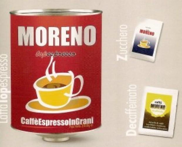 Caffé Moreno. Latta di caffè espresso in grani