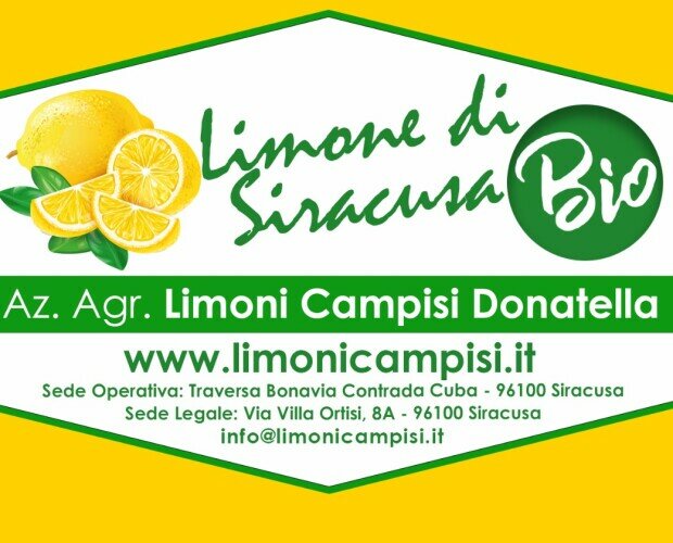 Limone Siracusa IGP Campisi Donate. limone di Siracusa Primofiore IGP  100% Biologico