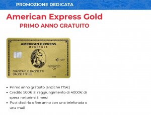 Carta American Express Gold
